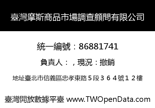 臺灣摩斯商品市場調查顧問有限公司