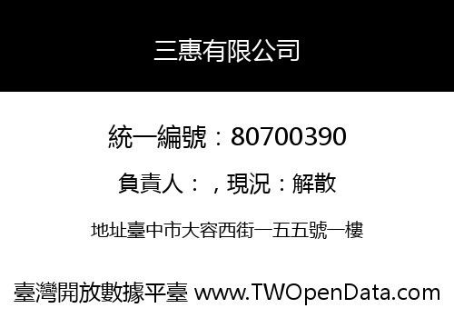 三惠有限公司