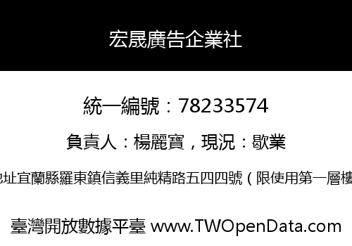 宏晟廣告企業社
