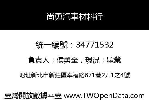 尚勇汽車材料行