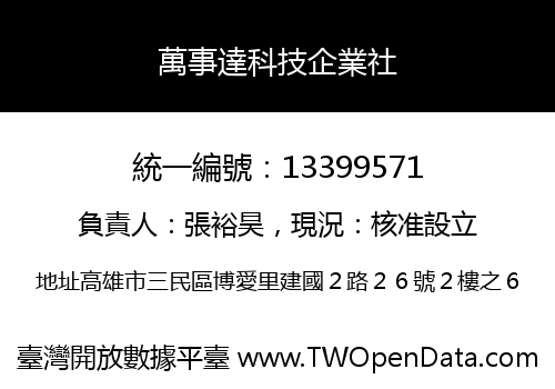 萬事達科技企業社