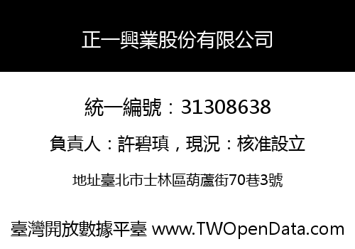 正一興業股份有限公司