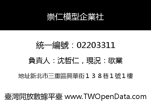 崇仁模型企業社
