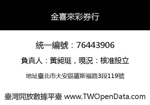金喜來彩券行