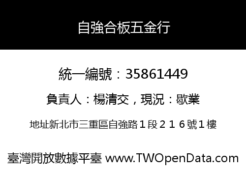 自強合板五金行