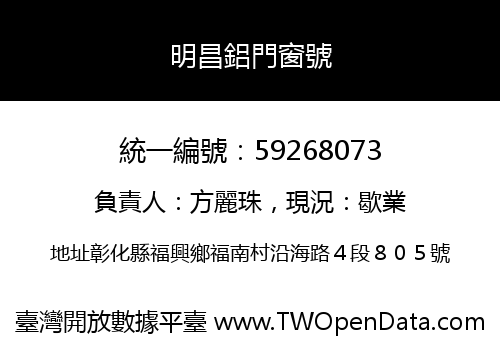 明昌鋁門窗號