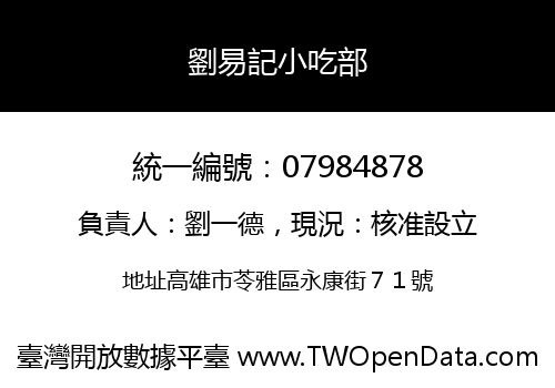 劉易記小吃部