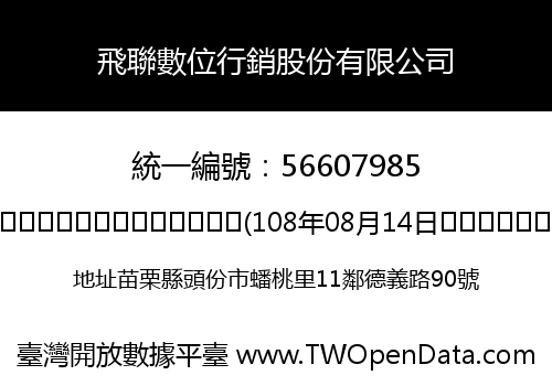 飛聯數位行銷股份有限公司