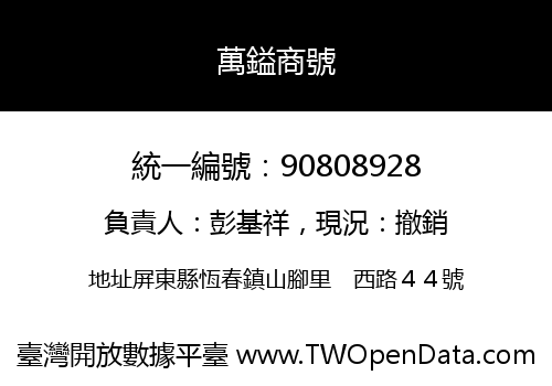 萬鎰商號