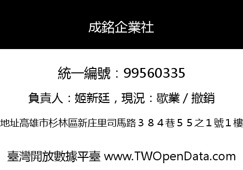 成銘企業社