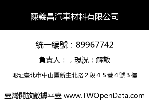 陳義昌汽車材料有限公司