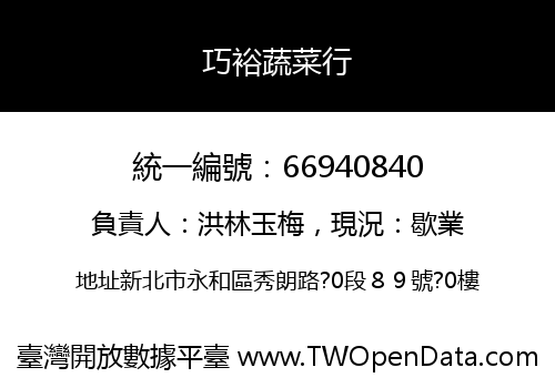 巧裕蔬菜行
