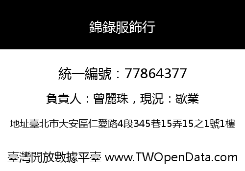 錦錄服飾行