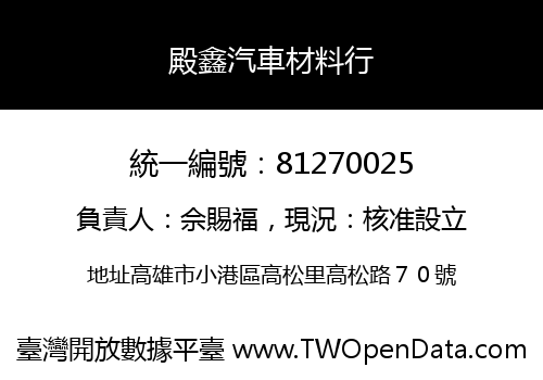 殿鑫汽車材料行