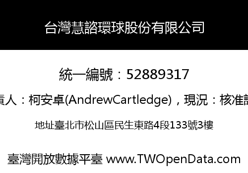 台灣慧諮環球股份有限公司