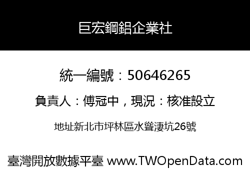 巨宏鋼鋁企業社