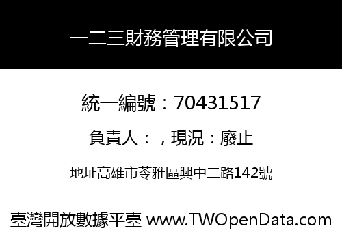 一二三財務管理有限公司