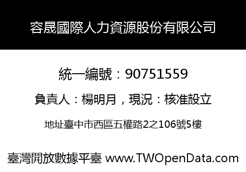 容晟國際人力資源股份有限公司
