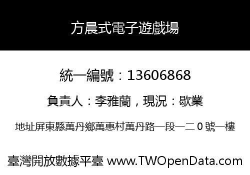 方晨式電子遊戲場