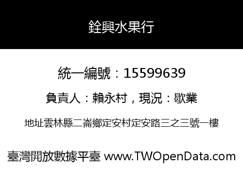 銓興水果行