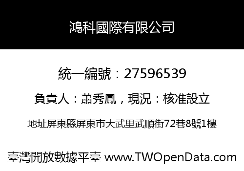 鴻科國際有限公司