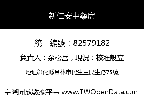 新仁安中藥房