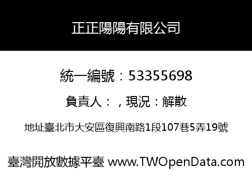 正正陽陽有限公司