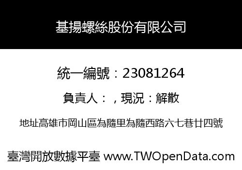 基揚螺絲股份有限公司