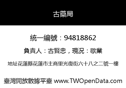 古藥局