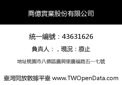 喬億實業股份有限公司