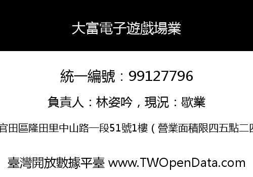 大富電子遊戲場業