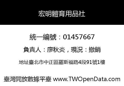 宏明體育用品社