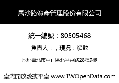 馬沙路資產管理股份有限公司