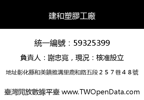 建和塑膠工廠