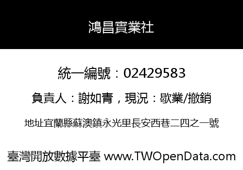 鴻昌實業社