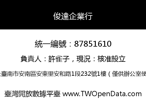 俊達企業行
