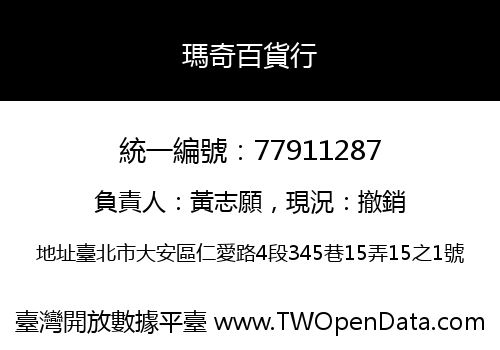 瑪奇百貨行