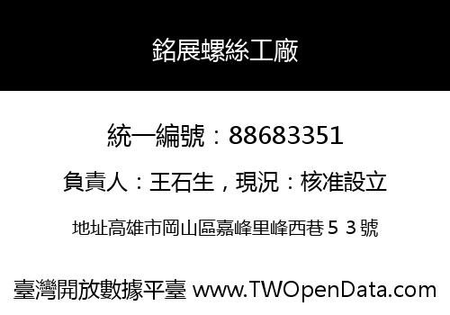 銘展螺絲工廠