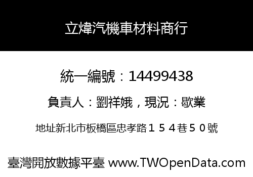 立煒汽機車材料商行