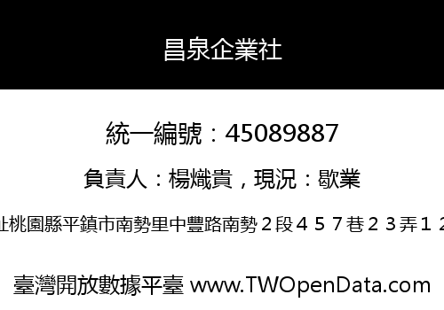 昌泉企業社