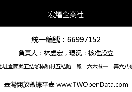 宏燿企業社