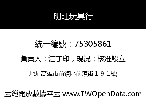 明旺玩具行
