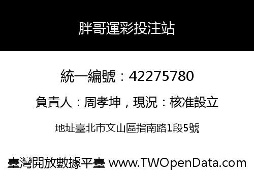 胖哥運彩投注站