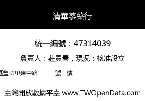 清華蔘藥行
