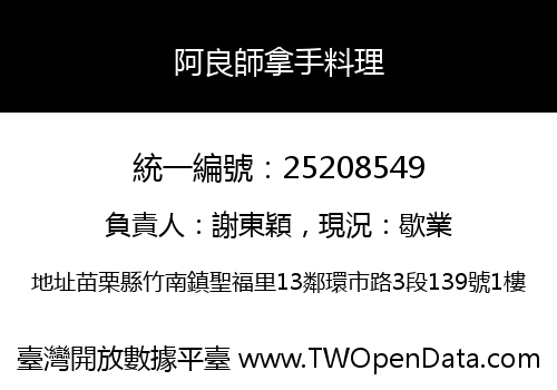阿良師拿手料理