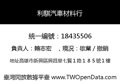 利騏汽車材料行