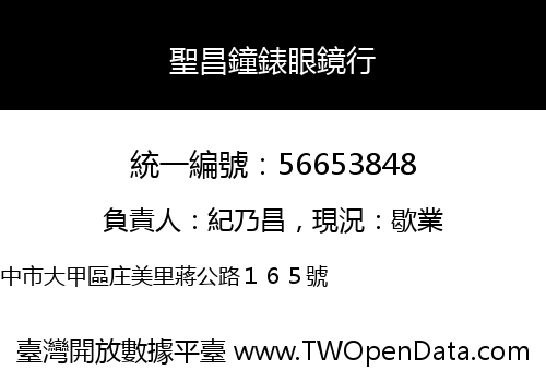 聖昌鐘錶眼鏡行