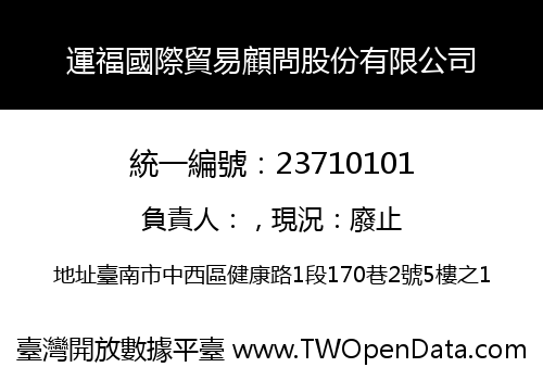 運福國際貿易顧問股份有限公司