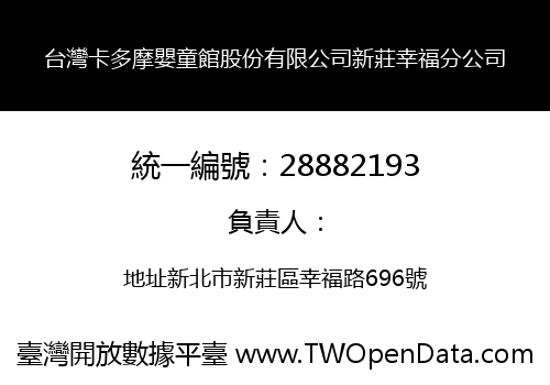 台灣卡多摩嬰童館股份有限公司新莊幸福分公司
