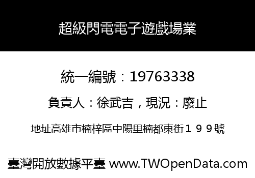 超級閃電電子遊戲場業